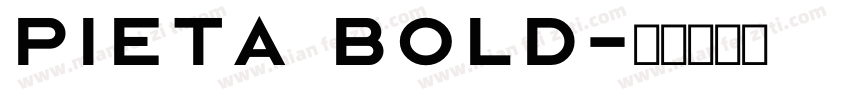 Pieta Bold字体转换